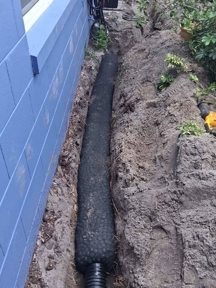 French Drain Installation in Central Florida