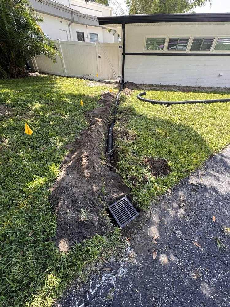 Yard Drainage by PMH French Drain Contractors